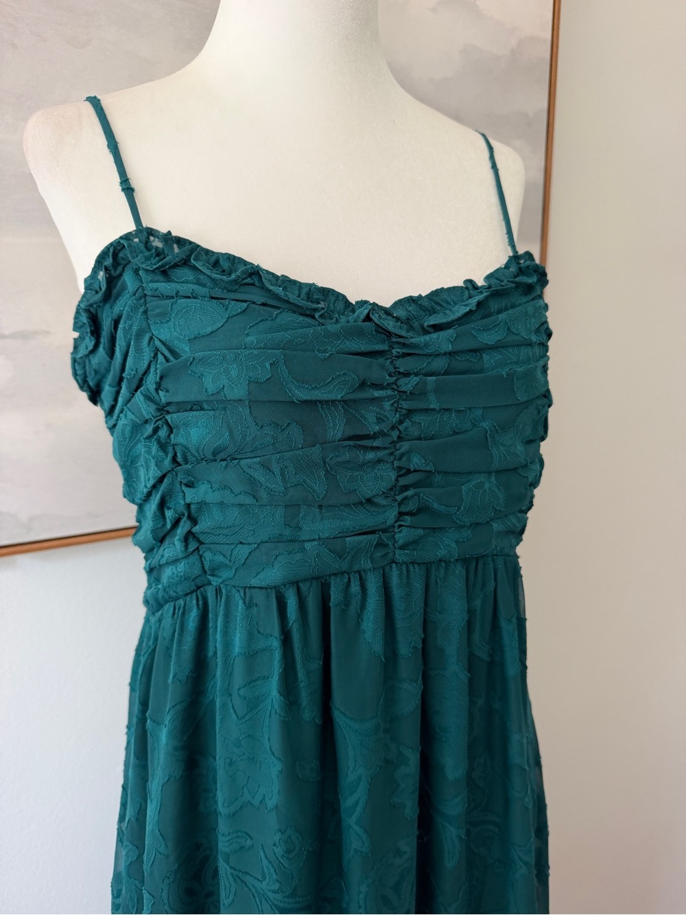 NWT Altar’d State Dark Emerald Textured Maxi Dress
• Size Medium - Picture 2 of 5